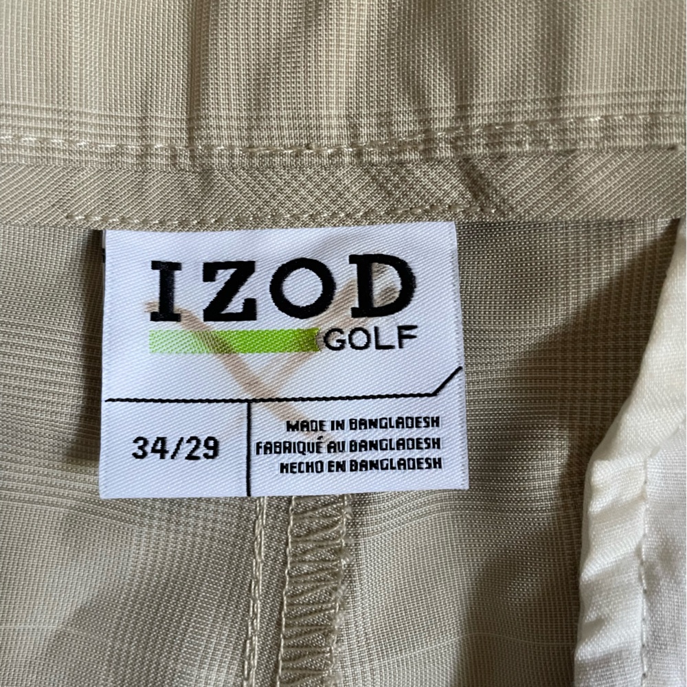 Light Cream Dress Pants for Men Izod Golf Size 34/29 Comfortable end Elegant - Picture 8 of 10